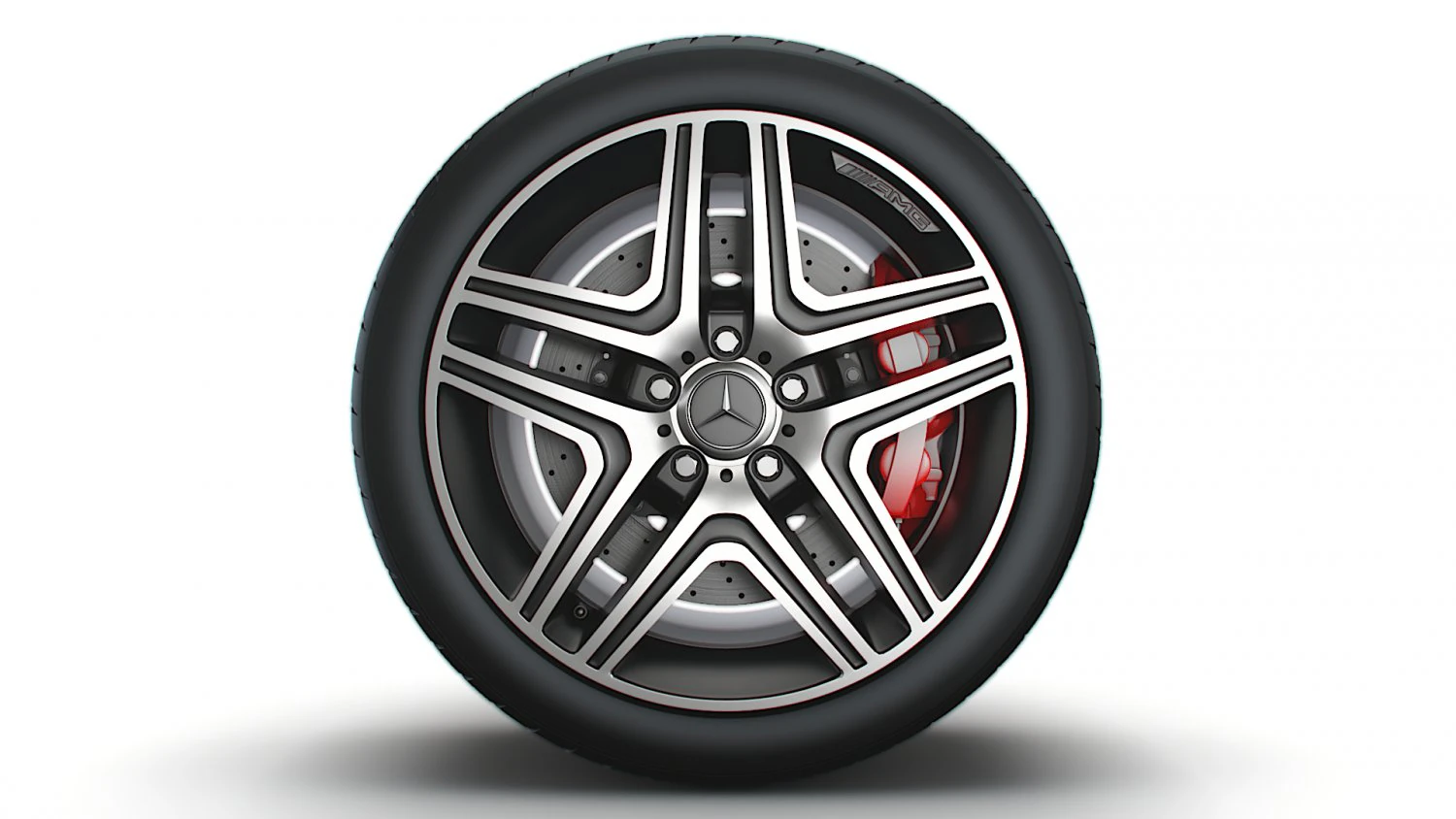 Mercedes Benz AMG G63 wheel 3D Model .c4d .max .obj .3ds .fbx .stl .blend 