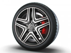Mercedes Benz AMG G63 wheel 3D Model