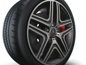 Mercedes Benz AMG G63 wheel Model 3D