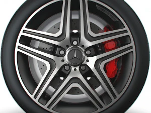 Mercedes Benz AMG G63 wheel 3D Model