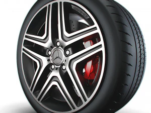 Mercedes Benz AMG G63 wheel 3D Model