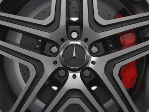 Mercedes Benz AMG G63 wheel 3D Model