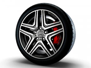 Mercedes Benz AMG G63 wheel 3D Model