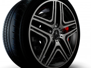 Mercedes Benz AMG G63 wheel Model 3D