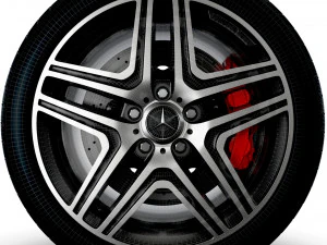 Mercedes Benz AMG G63 wheel 3D Model