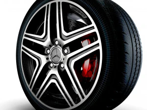 Mercedes Benz AMG G63 wheel 3D Model