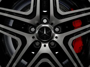 Mercedes Benz AMG G63 wheel 3D Model