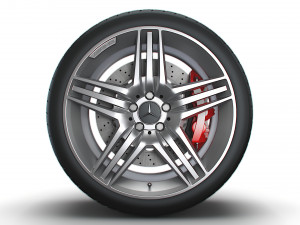 Mercedes Benz AMG wheel 3D Model