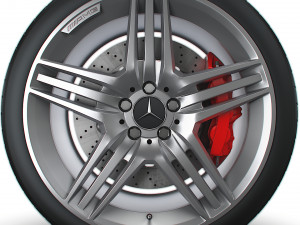 Mercedes Benz AMG wheel 3D Model