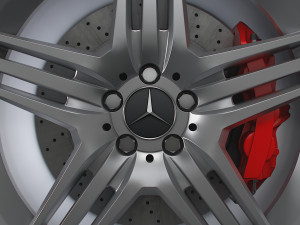 Mercedes Benz AMG wheel 3D Model