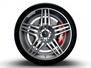 Mercedes Benz AMG wheel 3D Model
