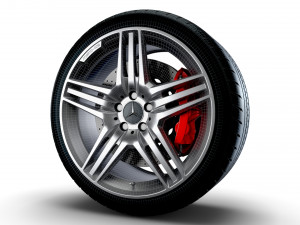 Mercedes Benz AMG wheel 3D Model