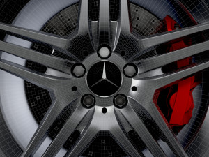 Mercedes Benz AMG wheel 3D Model