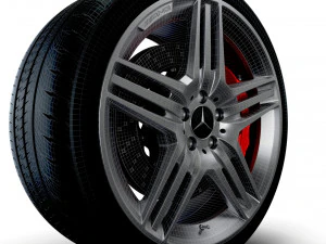 Mercedes Benz Maxilite wheel 3D Model
