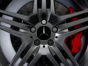 Mercedes Benz Maxilite wheel 3D Model