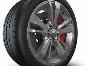 Mercedes Benz OEM wheel 3D Model