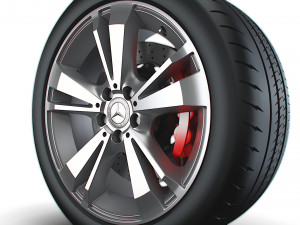 Mercedes Benz OEM wheel 3D Model
