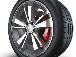 Mercedes Benz OEM wheel 3D Model