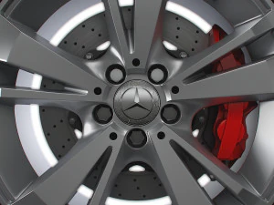 Mercedes Benz OEM wheel 3D Model