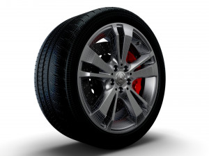 Mercedes Benz OEM wheel 3D Model