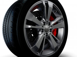 Mercedes Benz OEM wheel 3D Model