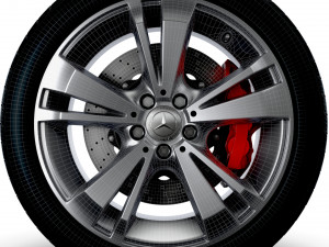 Mercedes Benz OEM wheel 3D Model