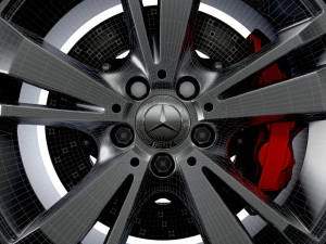 Mercedes Benz OEM wheel 3D Model