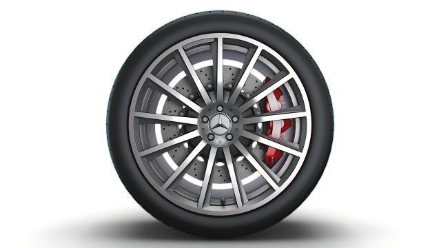 Mercedes GLE 130 wheel 3D 模型 .c4d .max .obj .3ds .fbx .stl .blend 