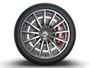 Mercedes GLE 130 wheel 3D Model
