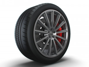 Mercedes GLE 130 wheel 3D 模型