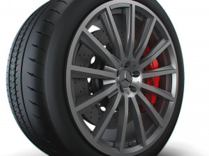 Mercedes GLE 130 wheel 3D 模型