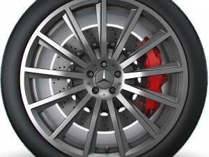 Mercedes GLE 130 wheel 3D 模型