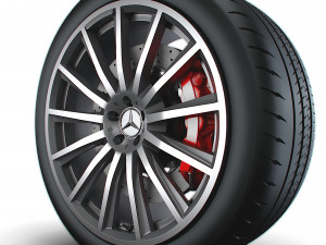 Mercedes GLE 130 wheel 3D 模型