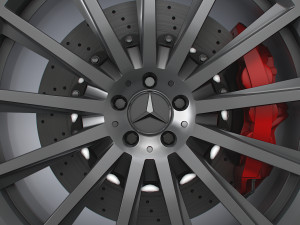 Mercedes GLE 130 wheel 3D 模型