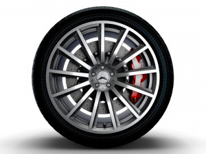Mercedes GLE 130 wheel 3D 模型