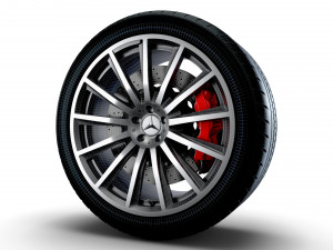 Mercedes GLE 130 wheel 3D 模型