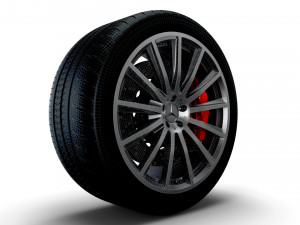 Mercedes GLE 130 wheel 3D 模型