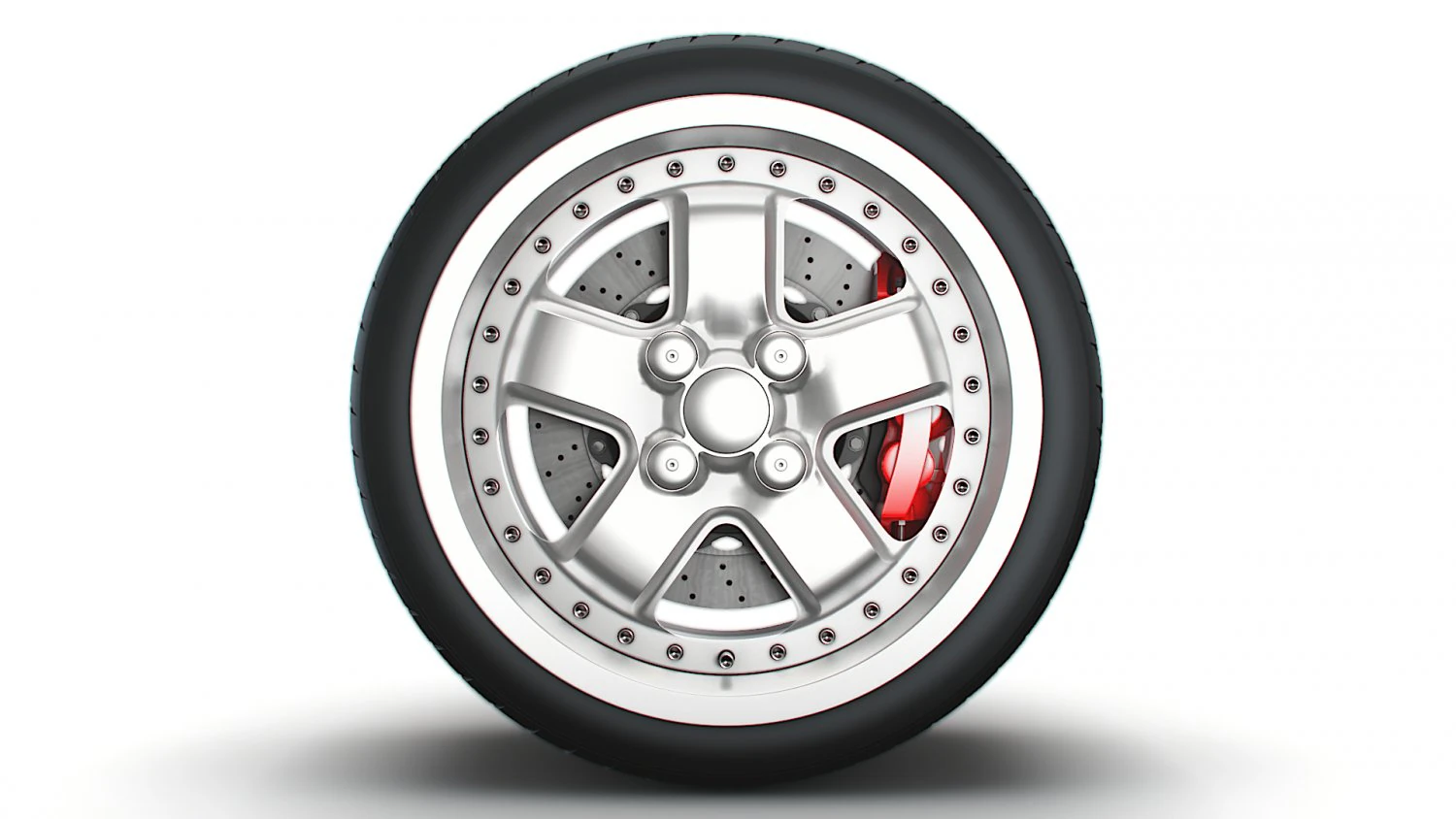 Mugen MR5 wheel 3D Model .c4d .max .obj .3ds .fbx .stl .blend 
