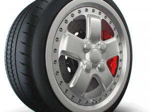 Mugen MR5 wheel 3D Model