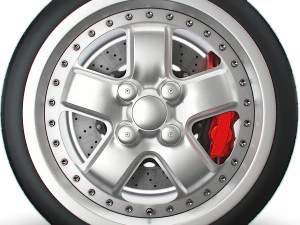 Mugen MR5 wheel 3D Model