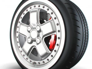 Mugen MR5 wheel 3D Model