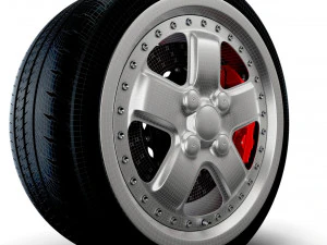 Mugen MR5 wheel 3D Model