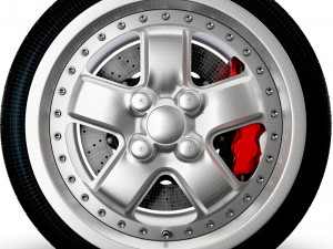 Mugen MR5 wheel 3D Модель