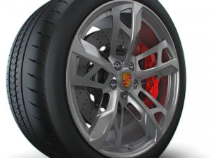 Porcsche Taycan Sport wheel 3D Model