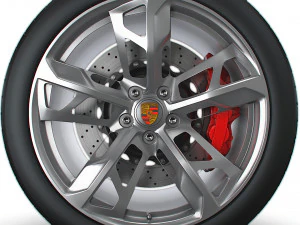 Porcsche Taycan Sport wheel 3D Model