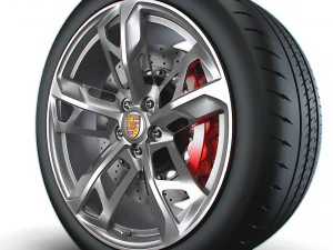 Porcsche Taycan Sport wheel 3D Model