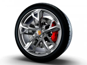 Porcsche Taycan Sport wheel 3D Model