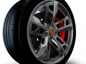 Porcsche Taycan Sport wheel 3D Model