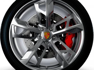 Porcsche Taycan Sport wheel 3D Model
