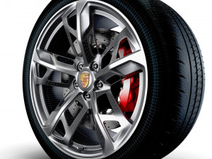 Porcsche Taycan Sport wheel Model 3D